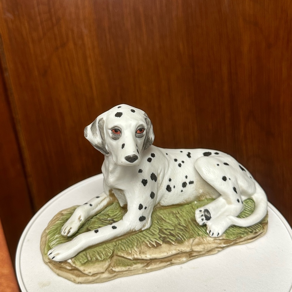 Vintage Home Interiors Dalmatian Porcelain Dog figurine